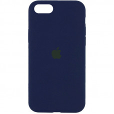 Чехол Silicone Case Full Protective (AA) для Apple iPhone SE (2020) - Синий / Deep navy