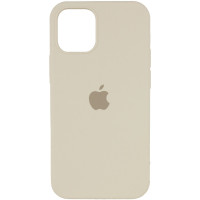 Чехол Silicone Case Full Protective (AA) для Apple iPhone 12 Pro / 12 (6.1) - Бежевый / Antique White