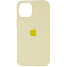 Чохол Silicone Case Full Protective (AA) для Apple iPhone 12 Pro / 12 (6.1) - Жовтий / Mellow Yellow
