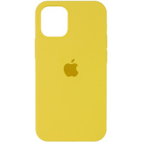 Чохол Silicone Case Full Protective (AA) для Apple iPhone 12 Pro / 12 (6.1) - Жовтий / Yellow