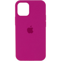 Чехол Silicone Case Full Protective (AA) для Apple iPhone 12 Pro / 12 (6.1) - Малиновый / Dragon Fruit