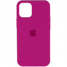 Чохол Silicone Case Full Protective (AA) для Apple iPhone 12 Pro / 12 (6.1) - Малиновий / Dragon Fruit