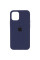 Чохол Silicone Case Full Protective (AA) для Apple iPhone 12 Pro / 12 (6.1) - Темний Синій / Midnight Blue - фото