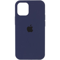 Чохол Silicone Case Full Protective (AA) для Apple iPhone 12 Pro / 12 (6.1) - Темно-синій / Midnight blue