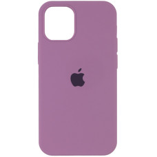 Чехол Silicone Case Full Protective (AA) для Apple iPhone 12 Pro / 12 (6.1) - Лиловый / Lilac Pride