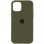 Чохол Silicone Case Full Protective (AA) для Apple iPhone 12 Pro / 12 (6.1) - Зелений / Dark Olive