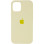 Чехол Silicone Case Full Protective (AA) для Apple iPhone 12 Pro Max (6.7) - Желтый / Mellow Yellow