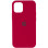 Чехол Silicone Case Full Protective (AA) для Apple iPhone 12 Pro Max (6.7) - Красный / Rose Red