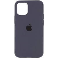 Чехол Silicone Case Full Protective (AA) для Apple iPhone 12 Pro Max (6.7) - Серый / Dark Grey