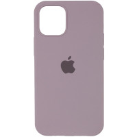 Чехол Silicone Case Full Protective (AA) для Apple iPhone 12 Pro Max (6.7) - Серый / Lavender