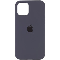 Чехол Silicone Case Full Protective (AA) для Apple iPhone 13 (6.1) - Серый / Dark Gray