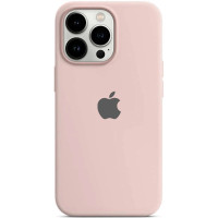 Чехол Silicone Case Full Protective (AA) для Apple iPhone 14 Pro Max (6.7) - Розовый / Chalk Pink