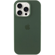 Чехол Silicone Case Full Protective (AA) для Apple iPhone 15 Pro (6.1) - Зеленый / Cyprus Green