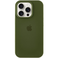 Чехол Silicone Case Full Protective (AA) для Apple iPhone 15 Pro Max (6.7) - Зеленый / Dark Olive