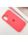 Чехол Silicone Case Full Protective (AA) для Apple iPhone 16 (6.1) - Арбузный / Watermelon red - фото