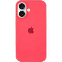 Чехол Silicone Case Full Protective (AA) для Apple iPhone 16 (6.1) - Арбузный / Watermelon red