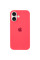 Чехол Silicone Case Full Protective (AA) для Apple iPhone 16 (6.1) - Арбузный / Watermelon red - фото