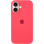 Чехол Silicone Case Full Protective (AA) для Apple iPhone 16 (6.1) - Арбузный / Watermelon red