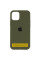 Чехол Silicone Case Full Protective (AA) для Apple iPhone 16 (6.1) - Зеленый / Dark Olive - фото