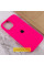 Чохол Silicone Case Full Protective (AA) для Apple iPhone 16 (6.1) - Рожевий / Barbie pink - фото