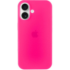 Чохол Silicone Case Full Protective (AA) для Apple iPhone 16 (6.1) - Рожевий / Barbie pink