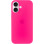 Чехол Silicone Case Full Protective (AA) для Apple iPhone 16 (6.1) - Розовый / Barbie pink