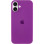 Чехол Silicone Case Full Protective (AA) для Apple iPhone 16 (6.1) - Фиолетовый / Grape