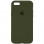 Чехол Silicone Case Full Protective (AA) для Apple iPhone 6/6s (4.7) - Зеленый / Dark Olive