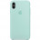 Чохол Silicone Case (AA) для Apple iPhone XS Max (6.5) - Бірюзовий / Marine Green