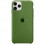 Чехол Silicone Case (AA) для Apple iPhone 11 Pro Max (6.5) - Зеленый / Army green