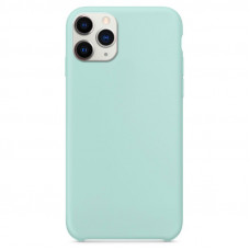 Чохол Silicone Case without Logo (AA) для Apple iPhone 11 Pro Max (6.5) - Блакитний / Marine Green