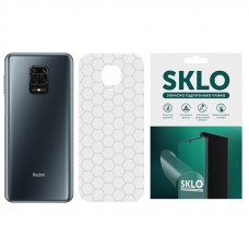 Защитная пленка SKLO Back (на заднюю панель) Transp. для Xiaomi Poco X3 NFC / Poco X3 Pro - Прозрачный / Соты