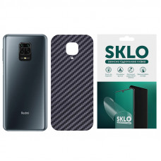 Защитная пленка SKLO Back (на заднюю панель) Carbon для Xiaomi Poco X3 NFC / Poco X3 Pro - Черный