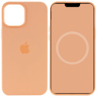 Чехол Silicone case (AAA) full with Magsafe and Animation для Apple iPhone 12 Pro Max (6.7) - Оранжевый / Cantaloupe