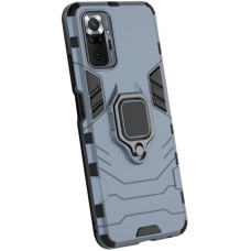 Ударостійкий чохол Transformer Ring for Magnet для Xiaomi Redmi Note 10 Pro / 10 Pro Max - Сірий / Metal slate