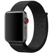 Ремінець Nylon для Apple Watch 38/40/41/42mm(ser.10) - Чорний / Black