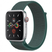 Ремешок Nylon для Apple Watch 42(ser.1-3)/44/45/46/49mm - Зеленый / Pine green
