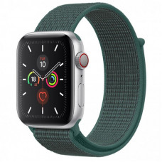 Ремешок Nylon для Apple watch 42mm/44mm/45mm/49mm - Зеленый / Pine green