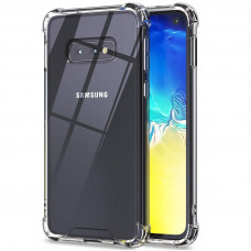 TPU чохол GETMAN Ease logo посилені кути для Samsung Galaxy S10e - Безбарвний (прозорий)