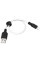 Дата кабель Hoco X21 Plus Silicone Lightning Cable (0.25m) - black_white - фото