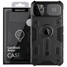 TPU+PC чохол Nillkin CamShield Armor (шторка на камеру) для Apple iPhone 11 Pro Max (6.5) - Чорний