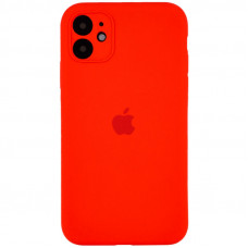 Чохол Silicone Case Full Camera Protective (AA) для Apple iPhone 12 (6.1) - Червоний / Red