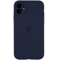 Чохол Silicone Case Full Camera Protective (AA) для Apple iPhone 12 (6.1) - Темно-синій / Midnight blue