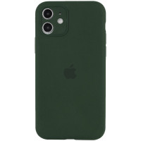 Чохол Silicone Case Full Camera Protective (AA) для Apple iPhone 12 (6.1) - Зелений / Cyprus Green