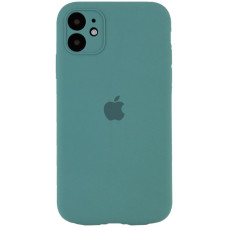 Чохол Silicone Case Full Camera Protective (AA) для Apple iPhone 12 (6.1) - Зелений / Pine green