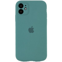 Чохол Silicone Case Full Camera Protective (AA) для Apple iPhone 12 (6.1) - Зелений / Pine green