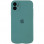 Чехол Silicone Case Full Camera Protective (AA) для Apple iPhone 12 (6.1) - Зеленый / Pine green