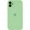 Чехол Silicone Case Full Camera Protective (AA) для Apple iPhone 12 (6.1) - Мятный / Mint