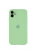 Чохол Silicone Case Full Camera Protective (AA) для Apple iPhone 12 (6.1) - М'ятний / Mint - фото