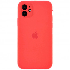 Чохол Silicone Case Full Camera Protective (AA) для Apple iPhone 12 (6.1) - Помаранчевий / Pink citrus